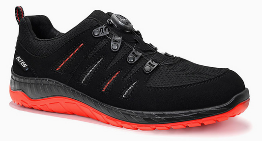 Sicherheitshalbschuh "Maddox Boa" black-red Low ESD S3