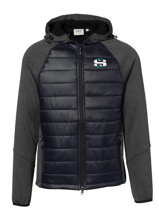 Hakro Kapuzen-Hybridjacke Herren, tinte