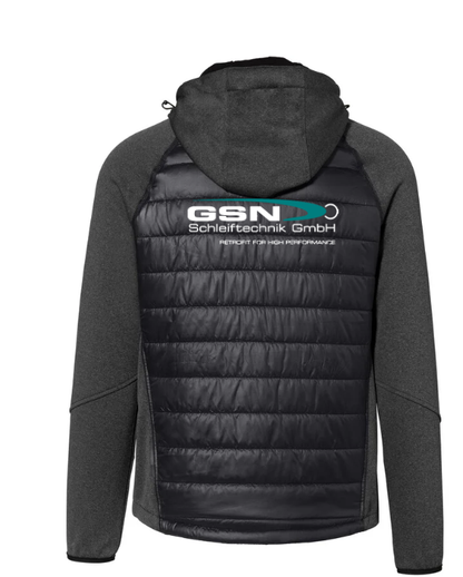 Hakro Kapuzen-Hybridjacke Herren, tinte