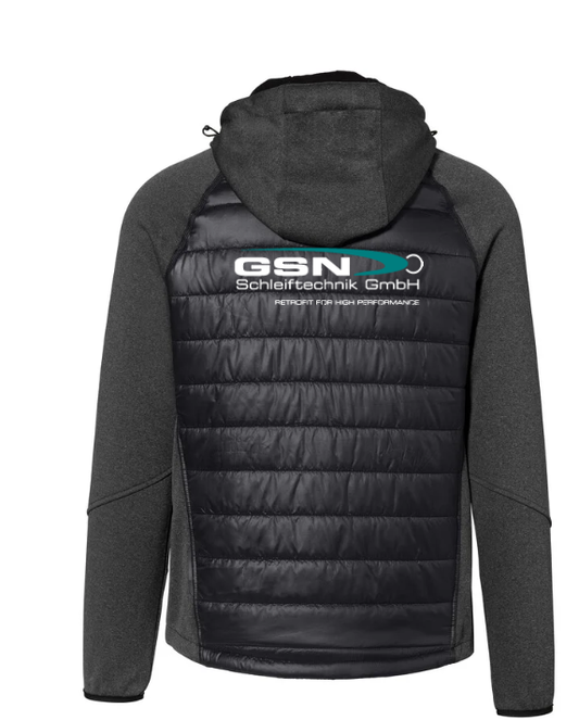 Hakro Kapuzen-Hybridjacke Herren, tinte