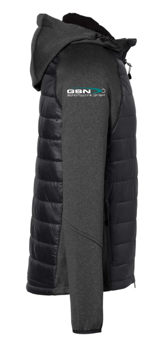 Hakro Kapuzen-Hybridjacke Herren, tinte