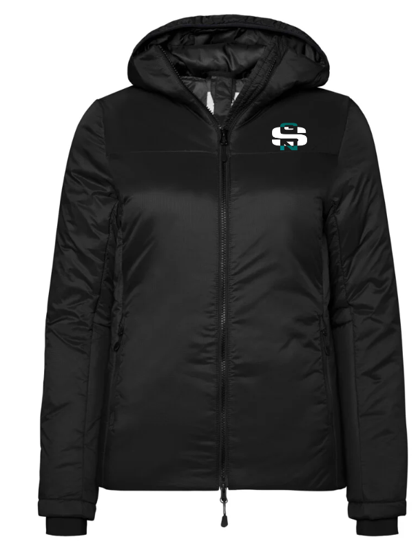 Hakro Kapuzen-Thermo-Loftjacke Damen, Schwarz