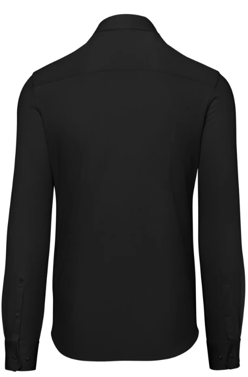 Hakro Hemd Natural Stretch Regular, Schwarz 130
