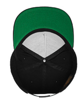 Classic 5 Panel Snapback Flexfit, Schwarz
